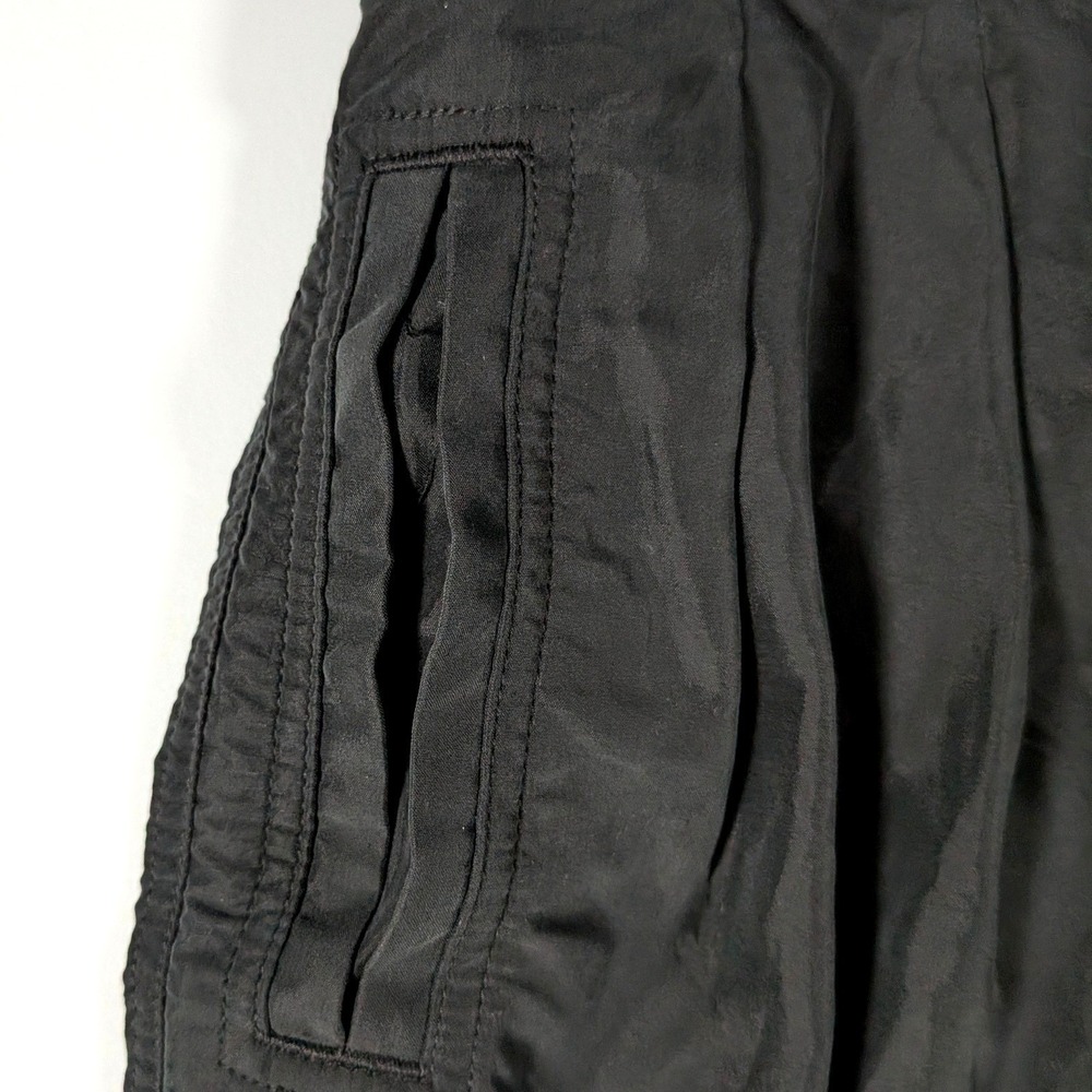 By Anthropologie Pleated Long Shorts Black High Rise Modal Size 2 - Picture 10 of 16